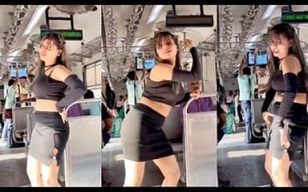 मुंबई लोकल में भी हुआ दिल्ली मेट्रो जैसा नजारा! प्लेटफॉर्म और ट्रेन में लड़की का धमाकेदार डांस का विडियो हुआ वायरल !