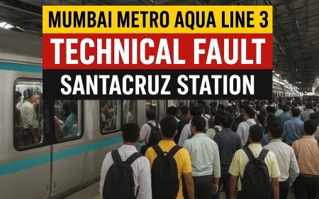 मुंबई मेट्रो एक्वा लाइन 3 की ट्रेन में तकनीकी खराबी, यात्रियों में मची भगदड़