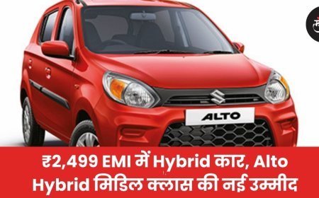 ₹2,499 EMI में Hybrid कार, Alto Hybrid मिडिल क्लास की नई उम्मीद